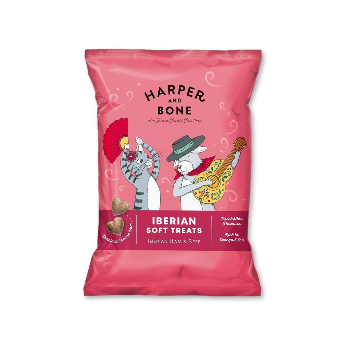 Λιχουδιά Σκύλου HARPER & BONE Cats & Dogs Iberian Soft Treats Beef 90gr