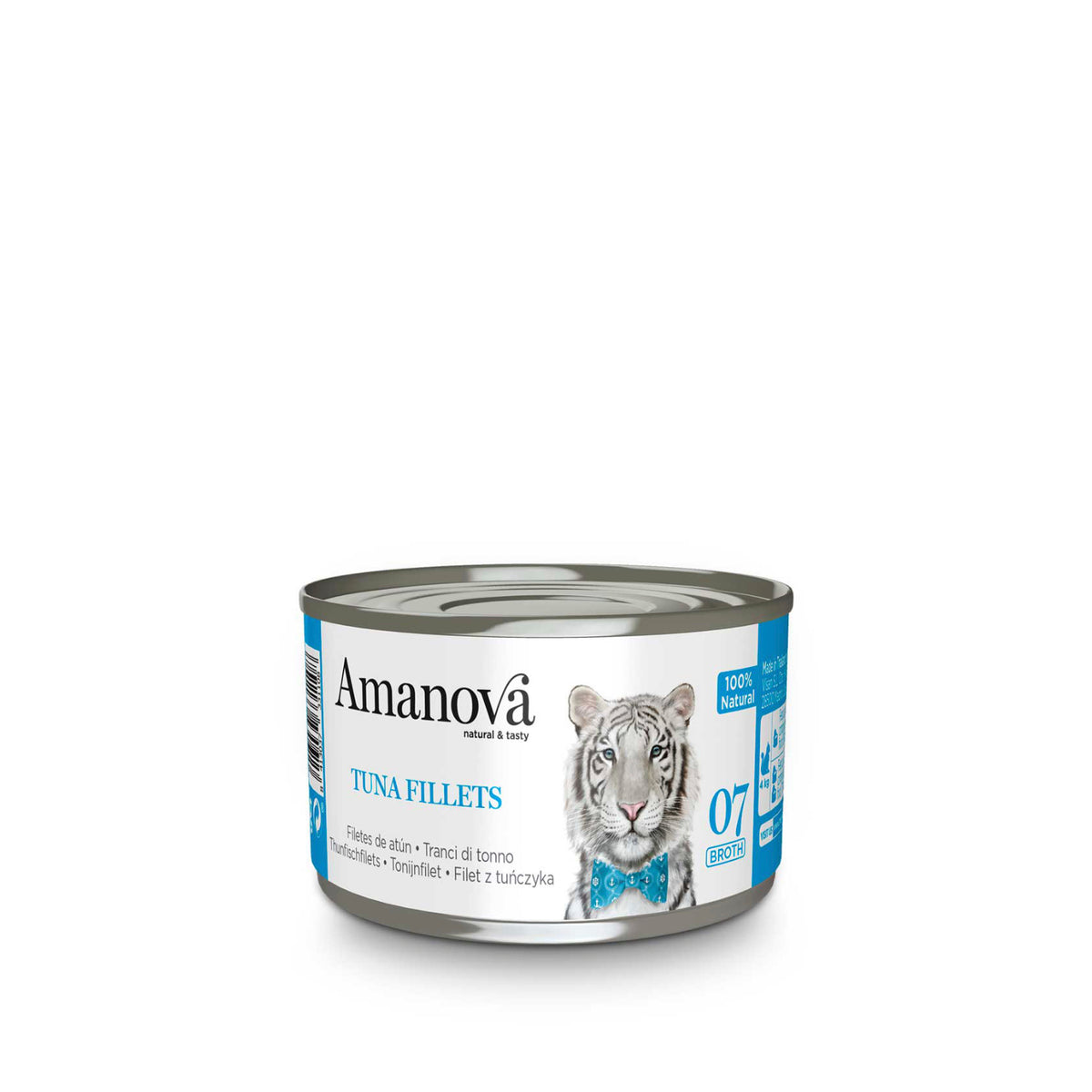 Υγρή Τροφή Γάτας Amanova-07 Tuna & Fillets Broth 70 gr