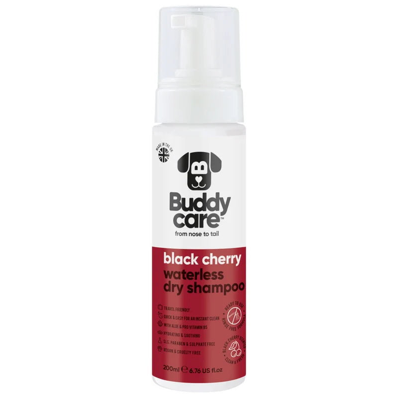 ΞΗΡO ΣΑΜΠΟΥΑΝ ΣΚΥΛΟΥ BUDDYCARE BLACK CHERRY 200 ml