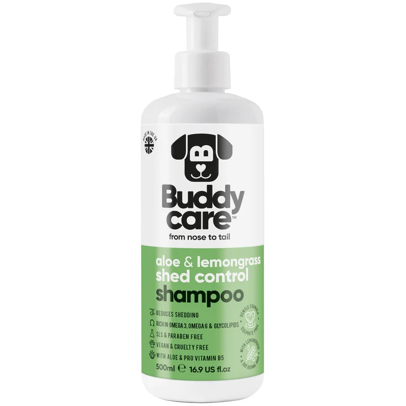 ΣΑΜΠΟΥΑΝ ΣΚΥΛΟΥ BUDDYCARE SHED CONTROL ALOE & LEMONGRASS 500 ml