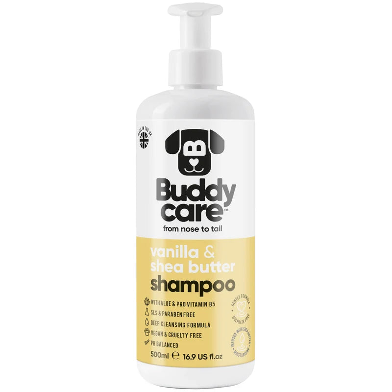 ΣΑΜΠΟΥΑΝ ΣΚΥΛΟΥ BUDDYCARE VANILLA & SEA BUTTER 500 ml