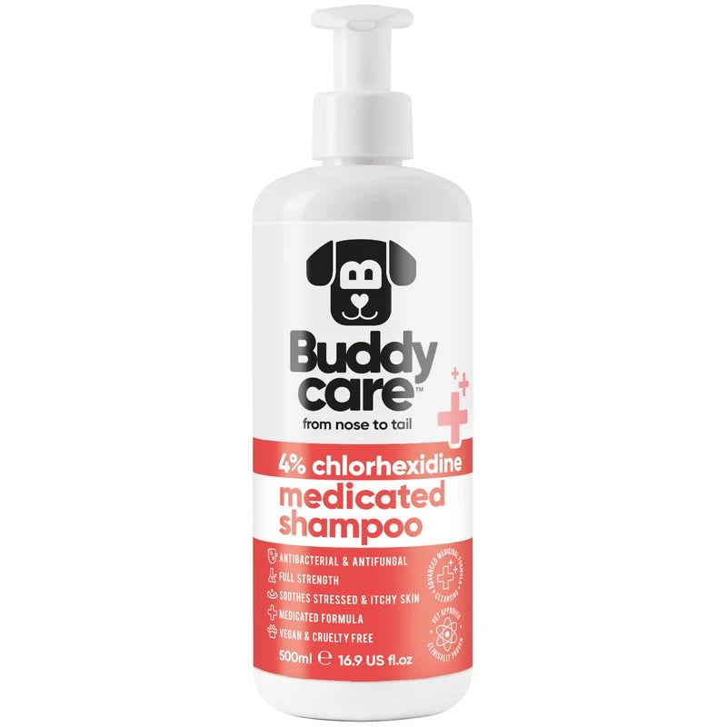 ΣΑΜΠΟΥΑΝ ΣΚΥΛΟΥ BUDDYCARE MEDICATED CHLORHEXIDINE 500 ml