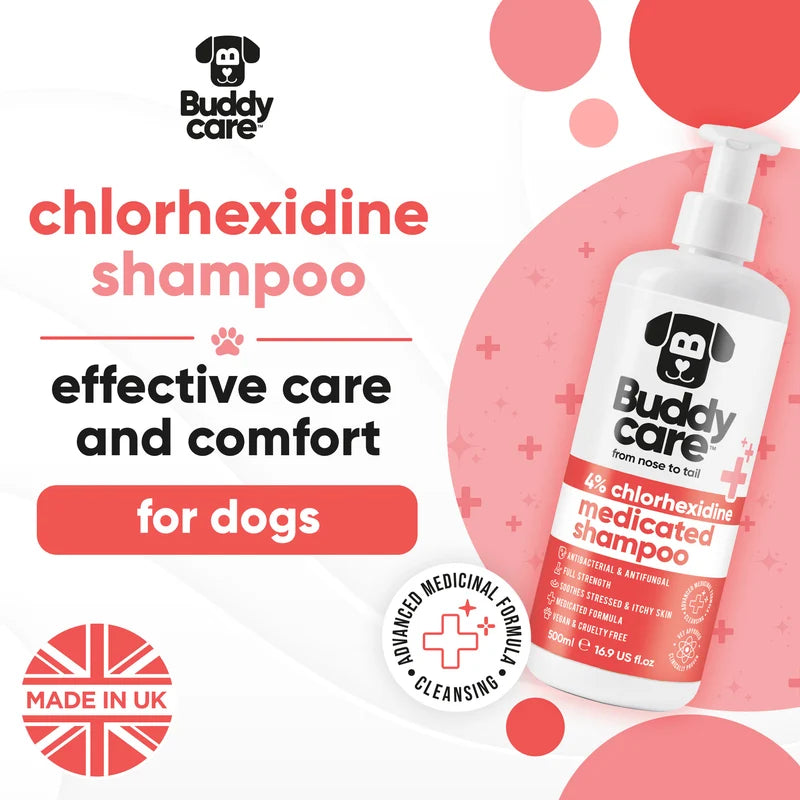 ΣΑΜΠΟΥΑΝ ΣΚΥΛΟΥ BUDDYCARE MEDICATED CHLORHEXIDINE 500 ml