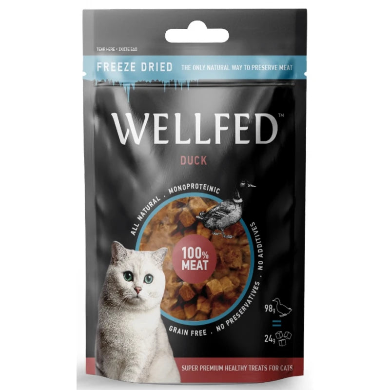 Λιχουδιές Γάτας Wellfed Freeze Dried με Πάπια 24gr