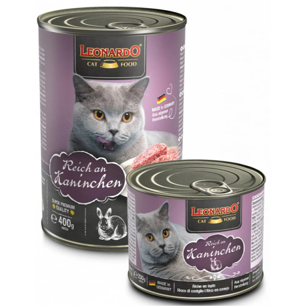 Υγρή Τροφή Γάτας Leonardo Rabbit 400gr