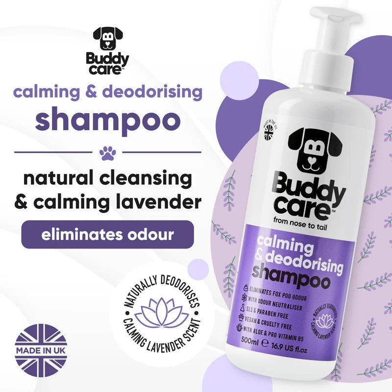 ΣΑΜΠΟΥΑΝ ΣΚΥΛΟΥ BUDDYCARE CALMING & DEODORIZING LAVENDER 500 ml