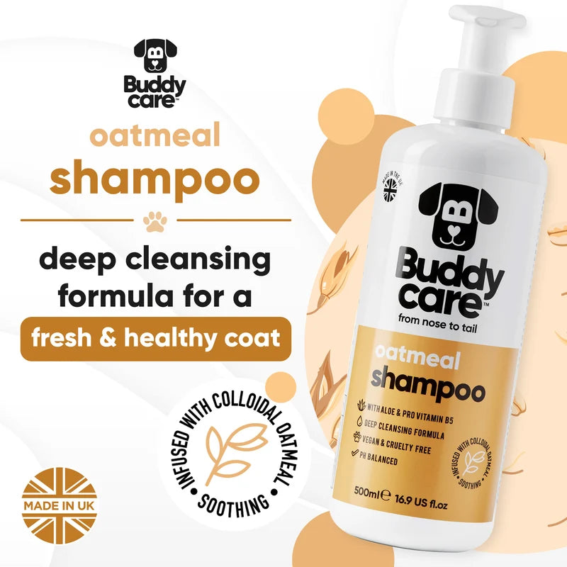 ΣΑΜΠΟΥΑΝ ΣΚΥΛΟΥ BUDDYCARE OATMEAL 500ml