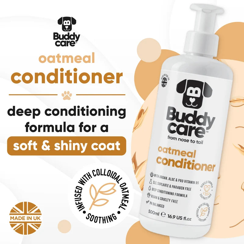 ΜΑΛΑΚΤΙΚΗ ΚΡΕΜΑ ΣΚΥΛΟΥ BUDDYCARE OATMEAL 500 ml