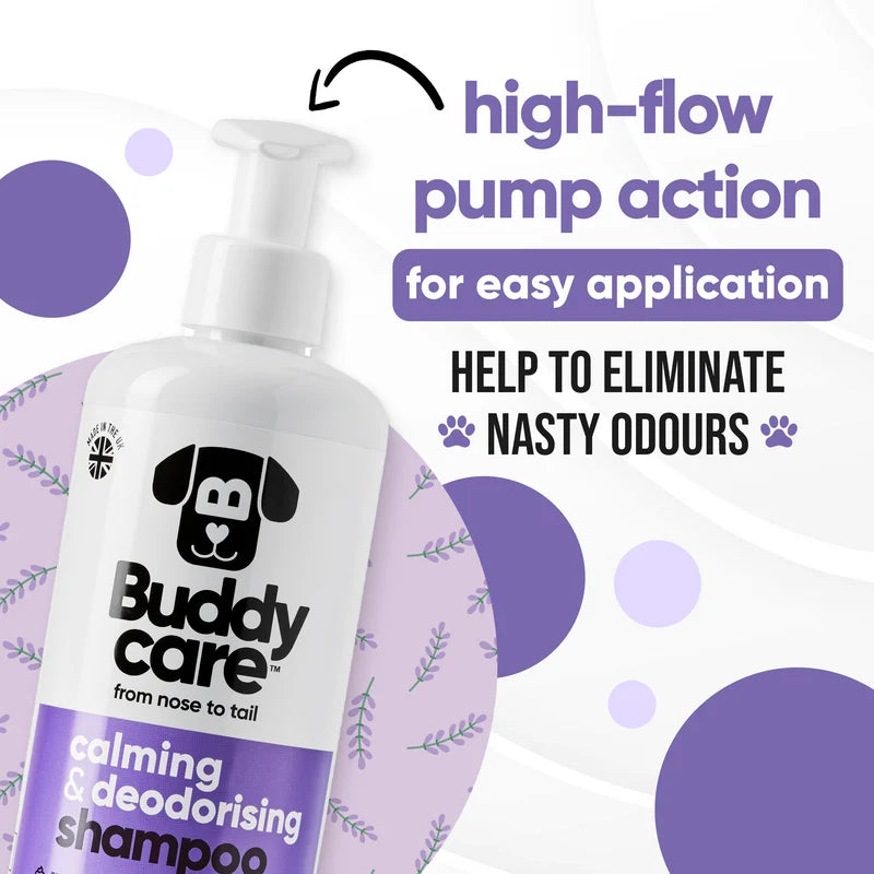 ΣΑΜΠΟΥΑΝ ΣΚΥΛΟΥ BUDDYCARE CALMING & DEODORIZING LAVENDER 500 ml