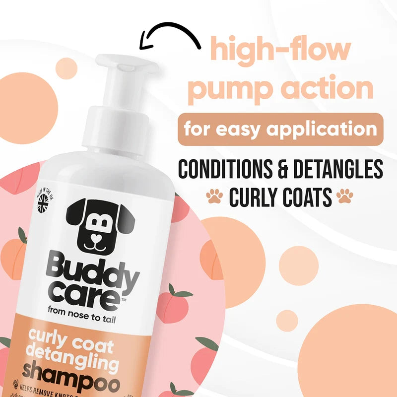 ΣΑΜΠΟΥΑΝ ΣΚΥΛΟΥ BUDDYCARE CURLY COAT DETANGLING 500 ml