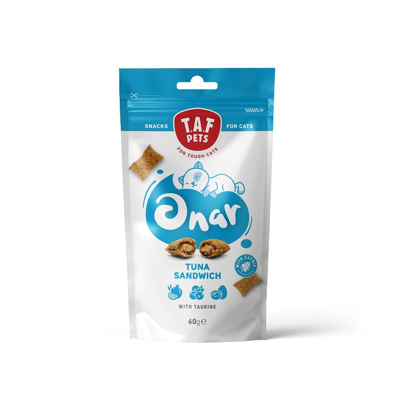 Λιχουδιές Γάτας Taf Pets Onar Cat Snack Tuna Sandwich 60g