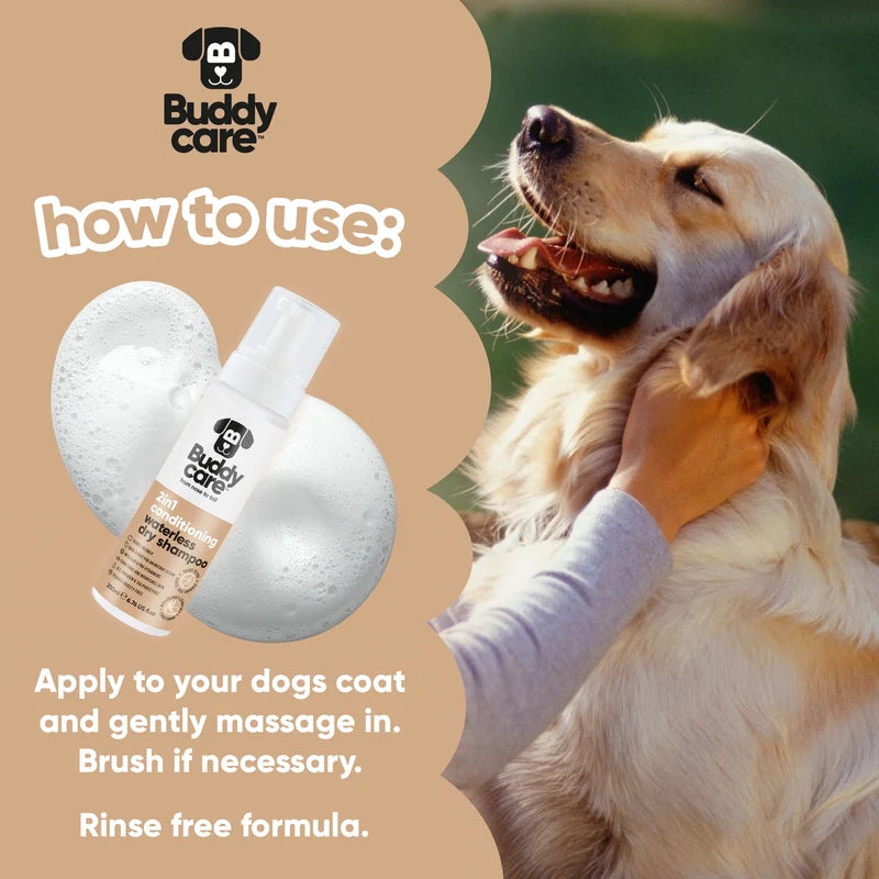 ΞΗΡΌ ΣΑΜΠΟΥΑΝ & CONDITIONER ΣΚΥΛΟΥ 2 ΣΕ 1 BUDDYCARE 200 ml