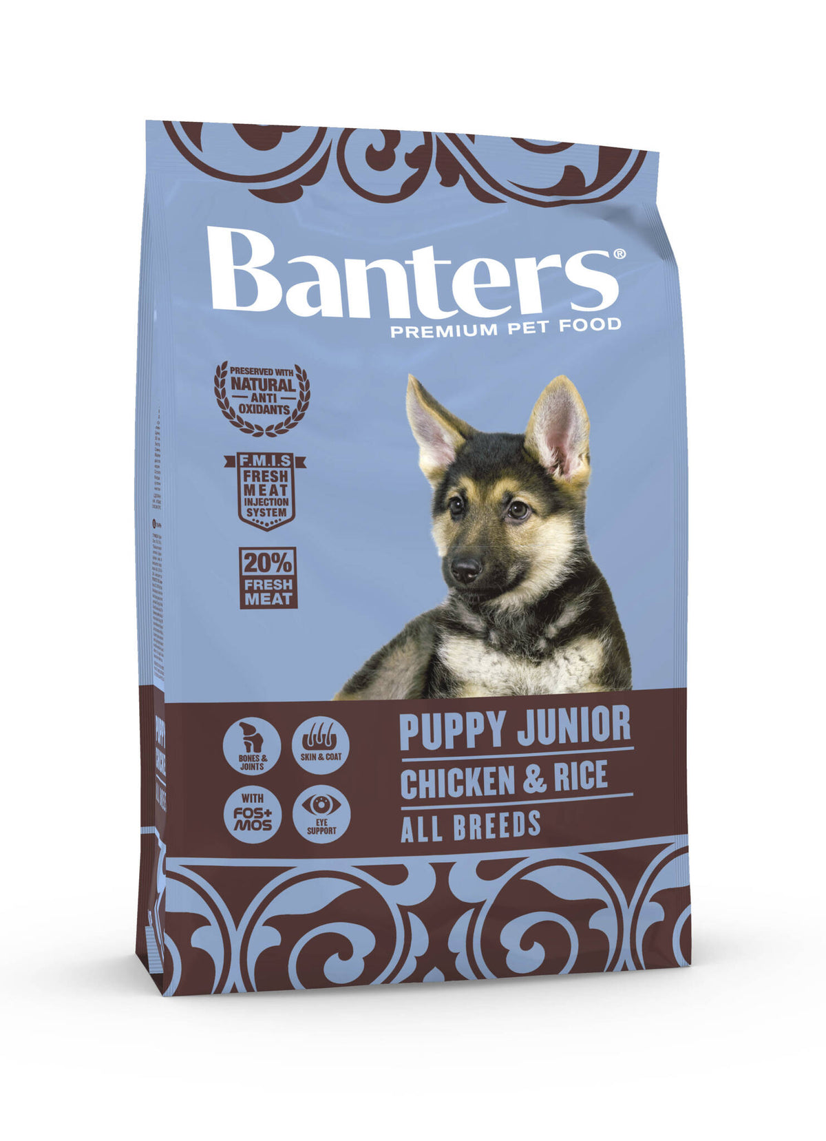 Ξηρά Τροφή Σκύλου Banters Puppy Junior Chicken and Rice 3kg