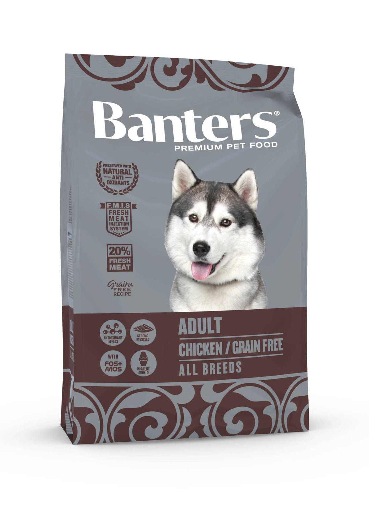 Ξηρά Τροφή Σκύλου Banters Adult chicken and potato Grain free 3kg