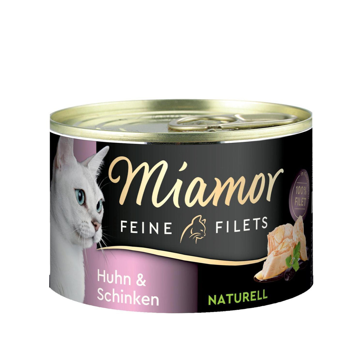 Υγρή Τροφή Γάτας Feine Filets Naturell Chicken& Ham 156gr