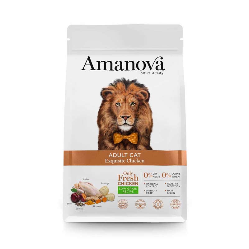 Amanova Adult Cat Exquisite Chicken με Φρέσκο Κοτόπουλο 1.5kg