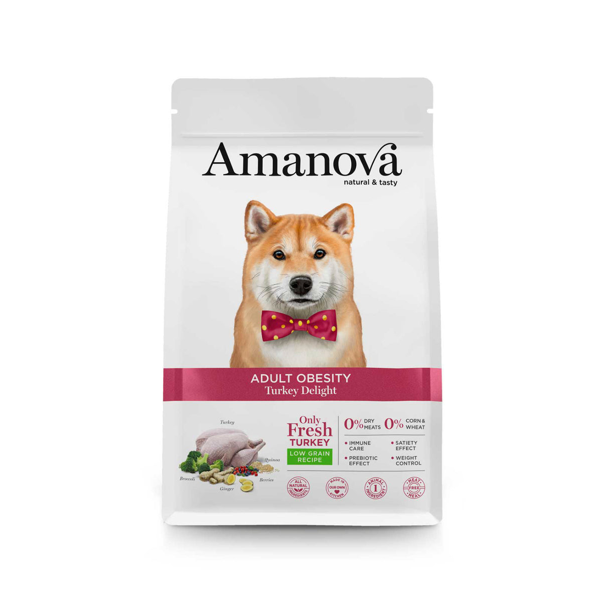 Ξηρά Τροφή Σκύλου Amanova Adult Obesity Turkey Delight 10kg με Γαλοπούλα