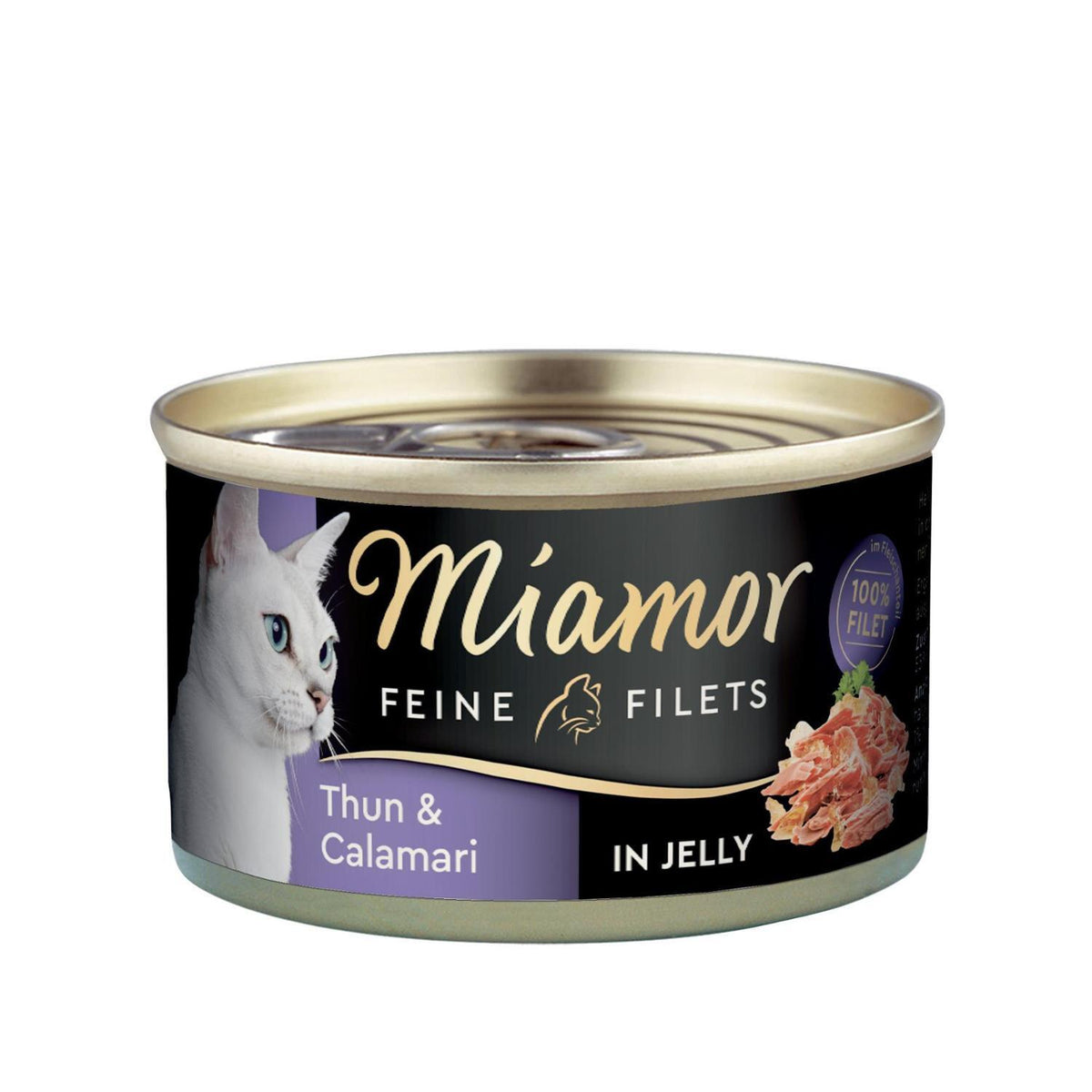 Υγρή Τροφή Γάτας Feine Filets Tuna & Calamari In Jelly 100gr