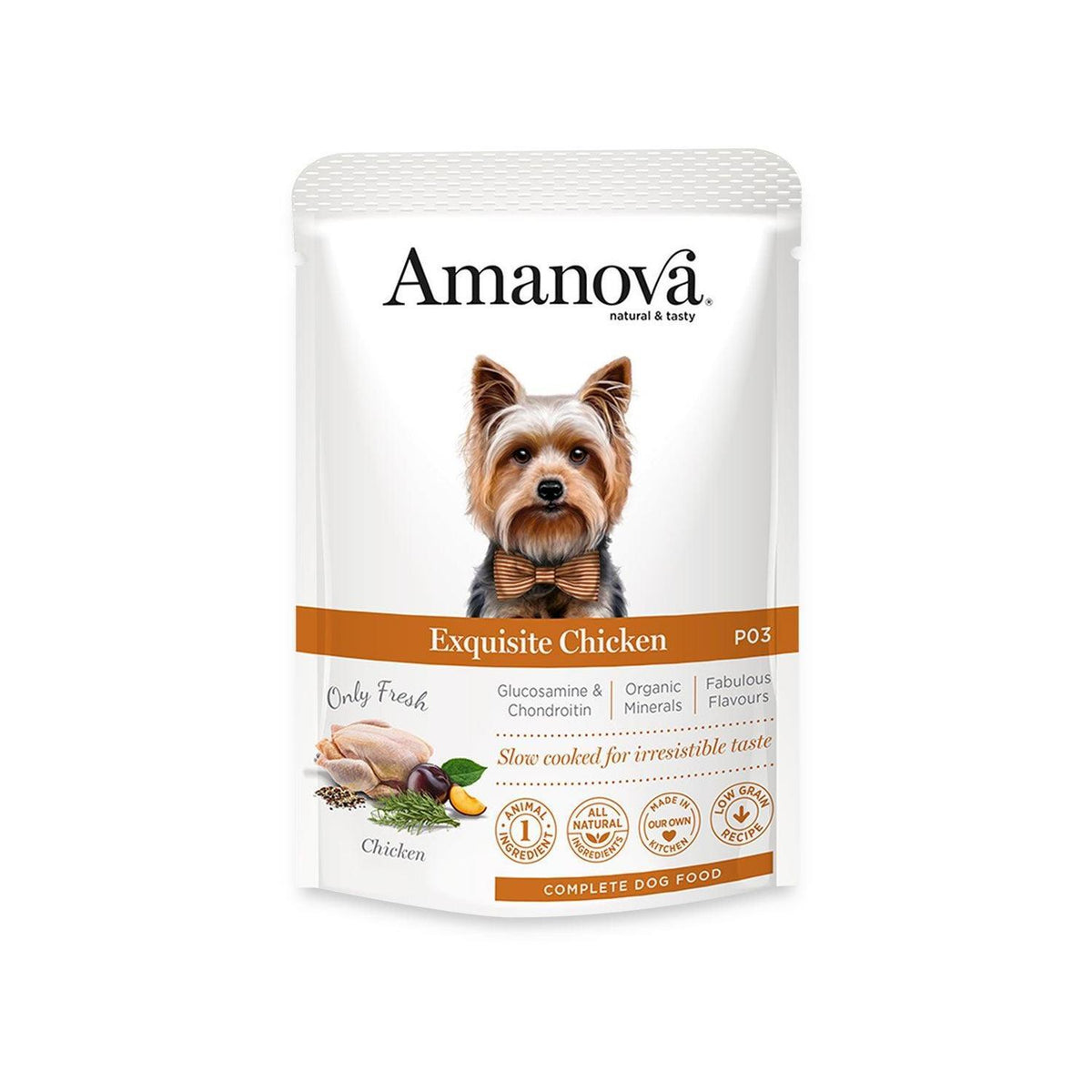 Υγρή Τροφή Σκύλου Amanova Dog Adult Exquisite Chicken Grain Free 100gr