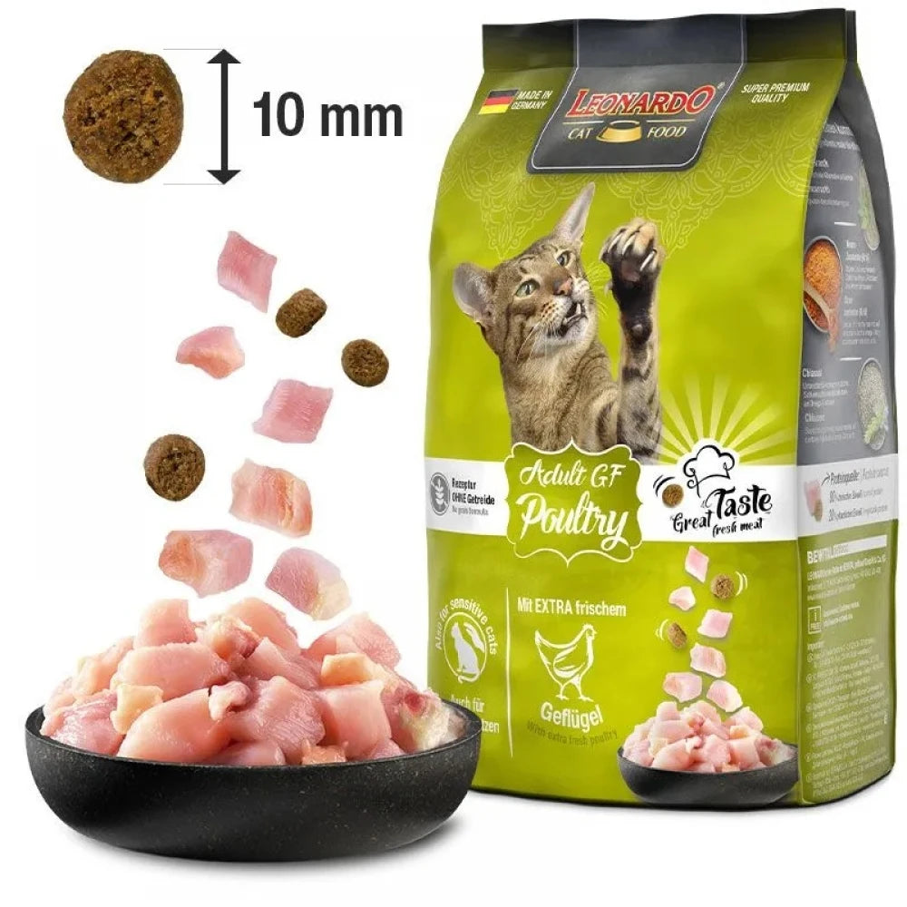 Ξηρά Τροφή Γάτας Leonardo Adult Grain Free Poultry 1,8kg