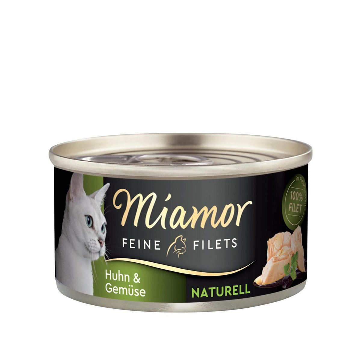 Υγρή Τροφή Γάτας Feine Filets Naturell Chicken& Vegetables 80gr