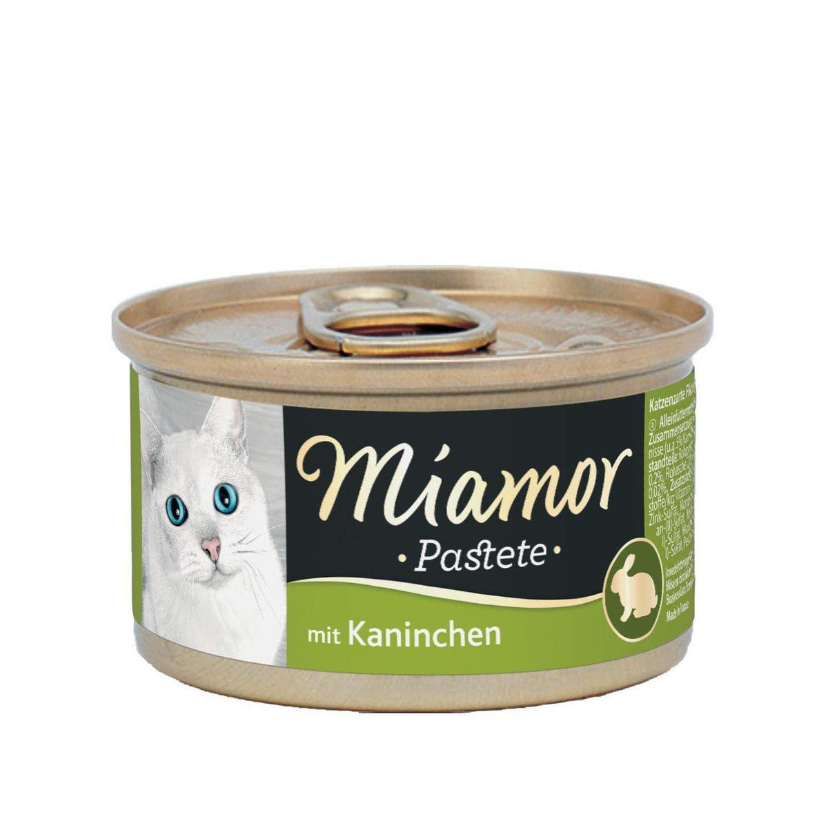 Υγρή Τροφή Γάτας MIAMOR Pastete Rabbit 85 gr