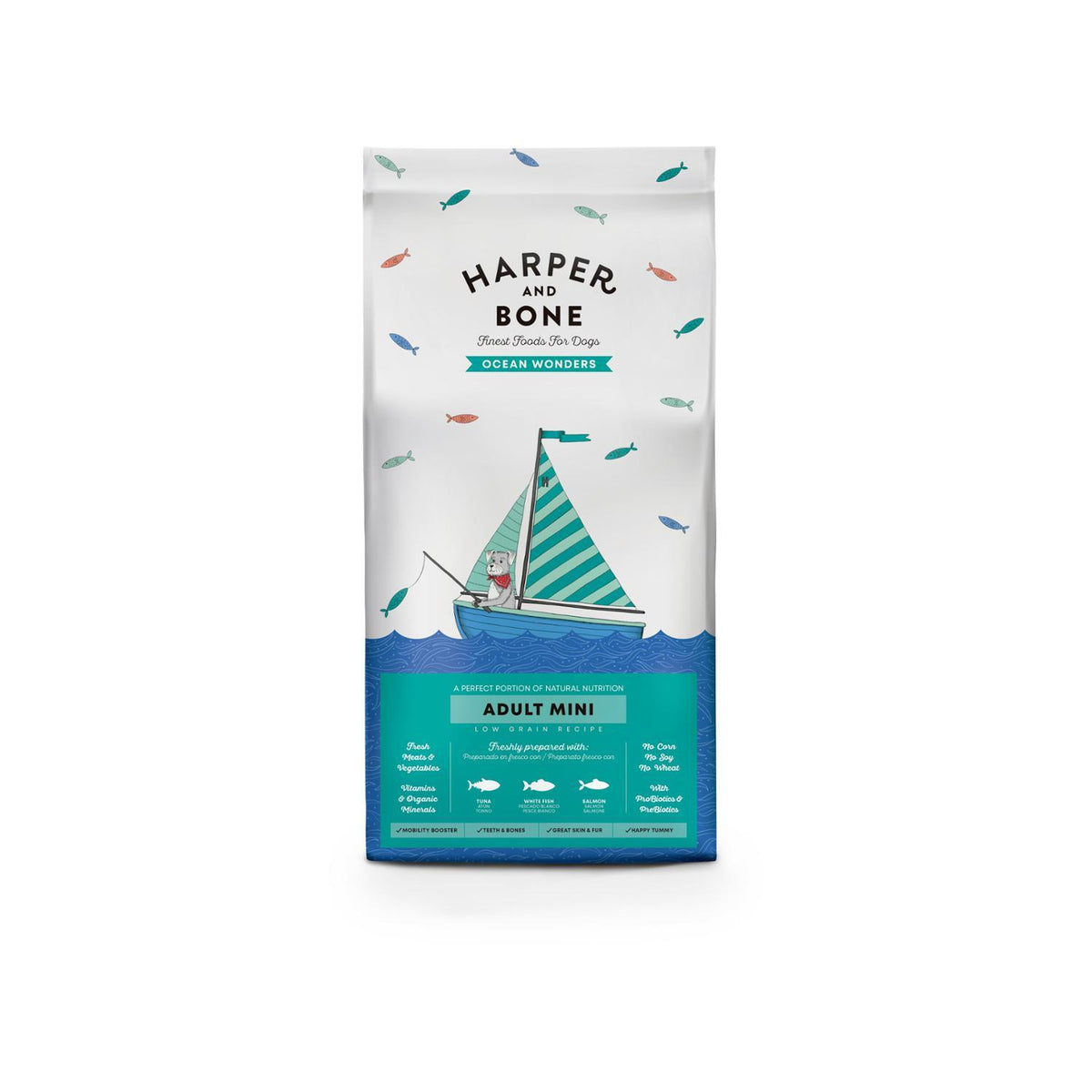 Ξηρά Τροφή Σκύλου Harper & Bone Adult Mini Ocean Wonders 2Kg