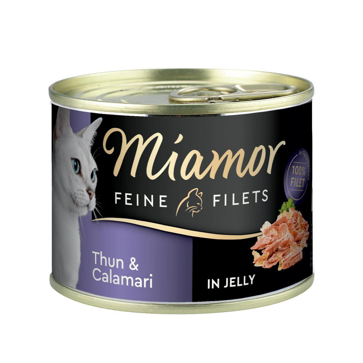 Υγρή Τροφή Γάτας Feine Filets Tuna & Calamari In Jelly 185gr