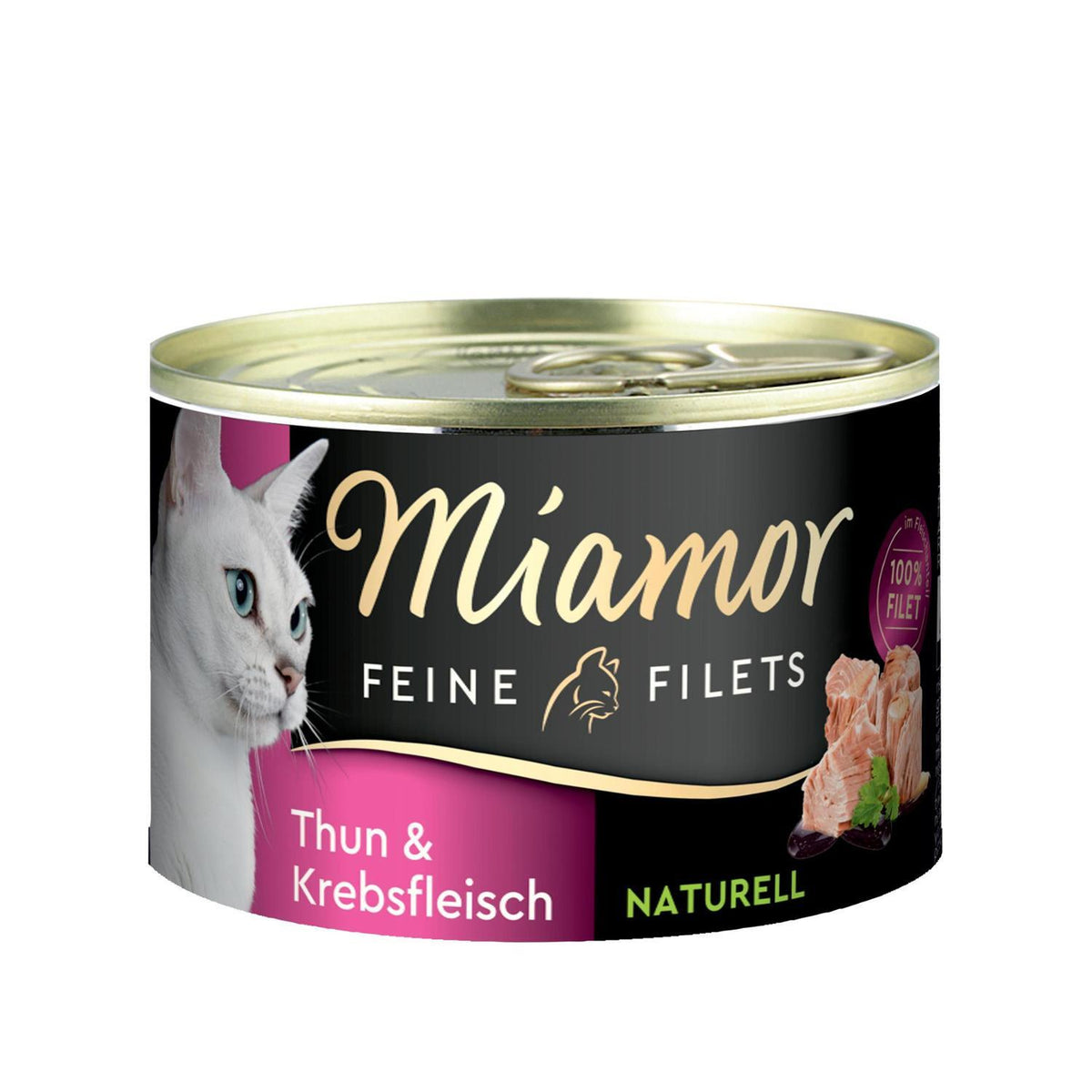Υγρή Τροφή Γάτας Feine Filets Naturell Tuna & Crab 156gr