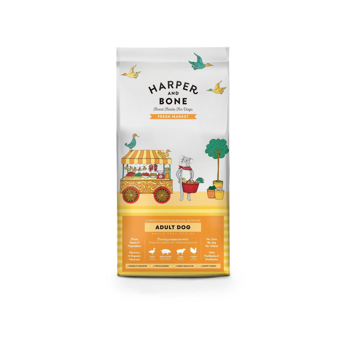 Ξηρά Τροφή Σκύλου Harper & Bone Adult Medium Large Fresh Market 12kg