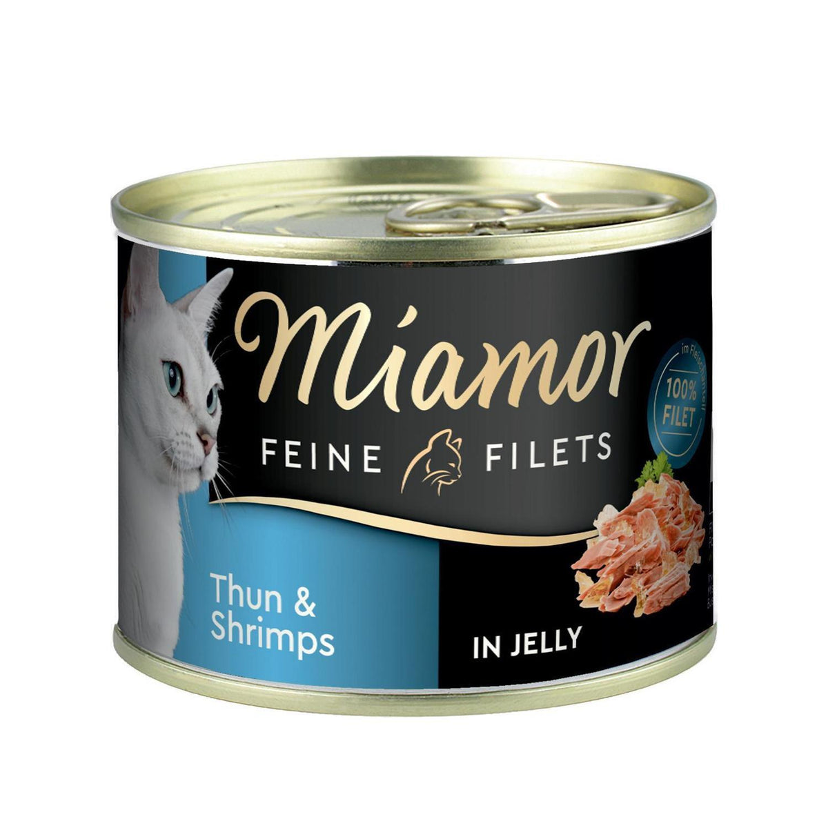 Υγρή Τροφή Γάτας Feine Filets Tuna & Shrimps In Jelly 185gr