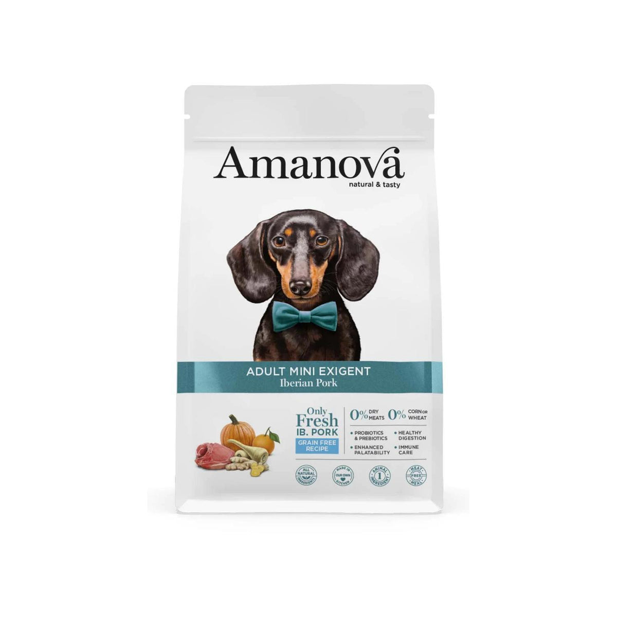 Ξηρά Τροφή Σκύλου Amanova Adult Mini Exigent Iberian Pork 2kg με χοιρινό