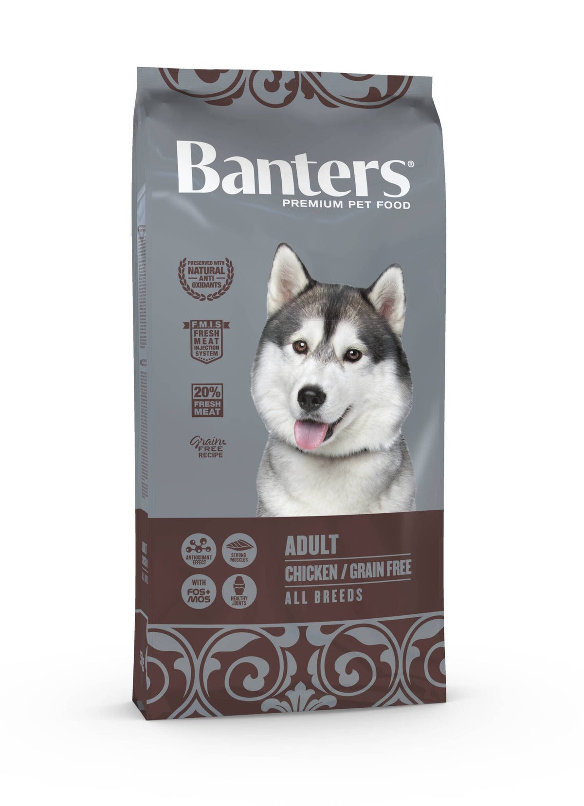 Ξηρά Τροφή Σκύλου Banters Adult chicken and potato Grain free 15kg