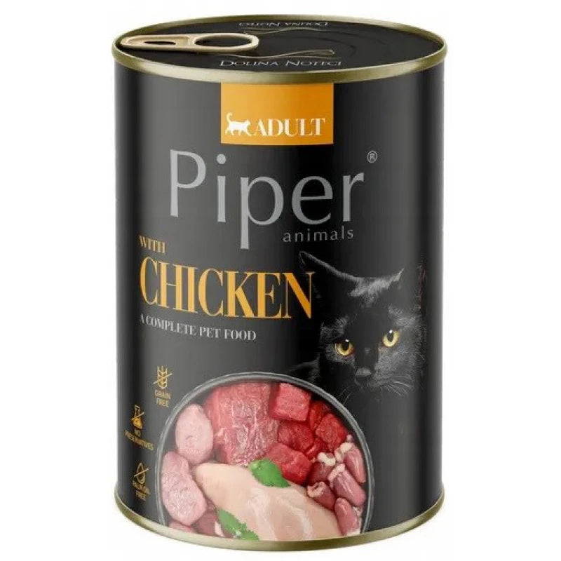 Υγρή Τροφή Γάτας Piper Cat Adult Κοτόπουλο 400gr