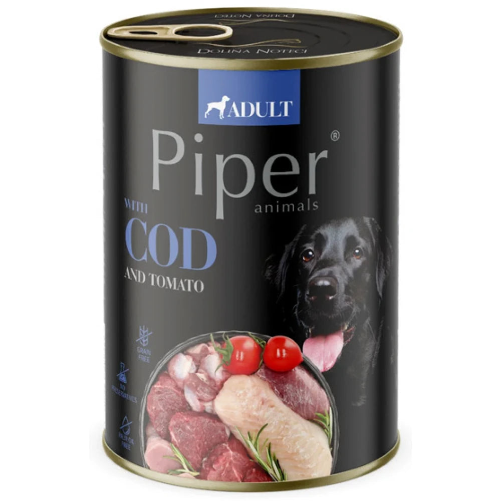 Υγρή Τροφή Σκύλου Piper Adult Μπακαλιάρος 800gr