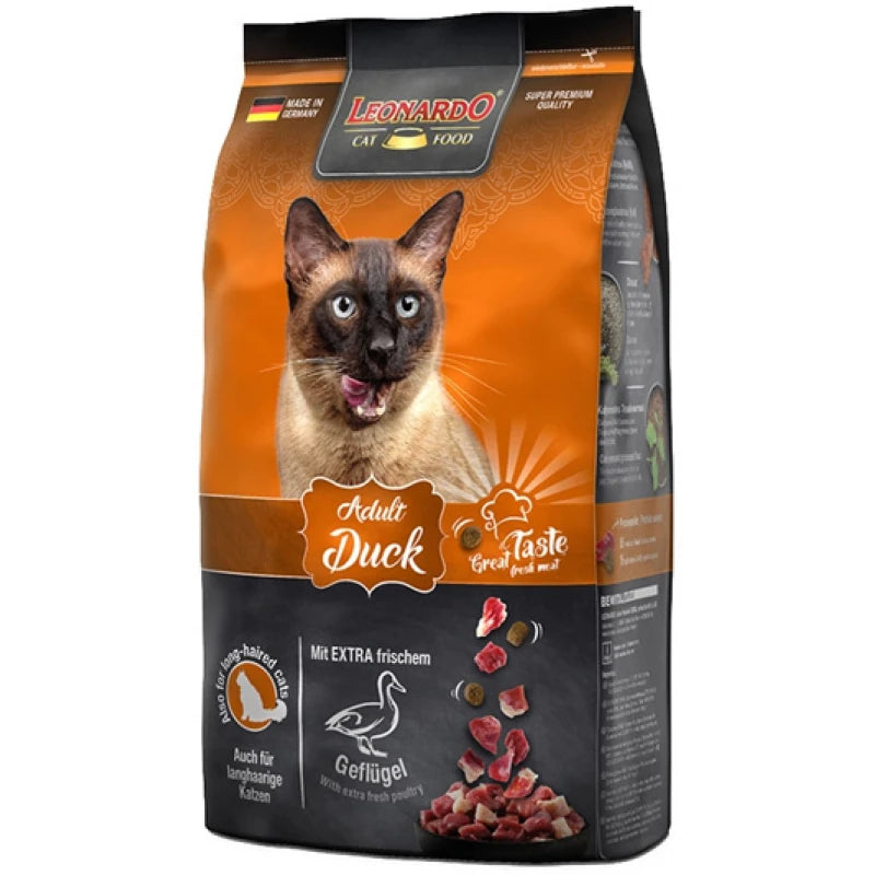 Ξηρά Τροφή Γάτας Leonardo Adult Duck 1.8kg