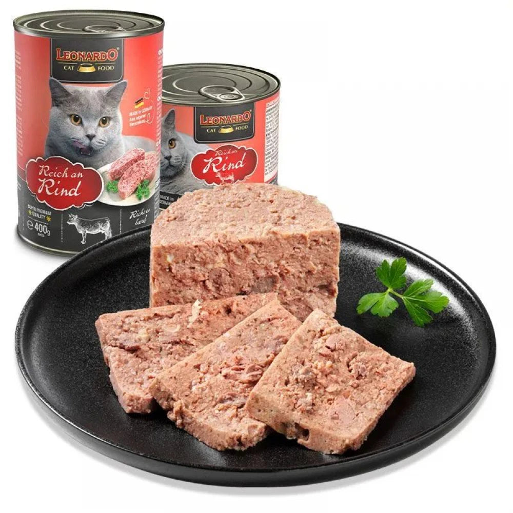 Υγρή Τροφή Γάτας Leonardo Beef 400gr