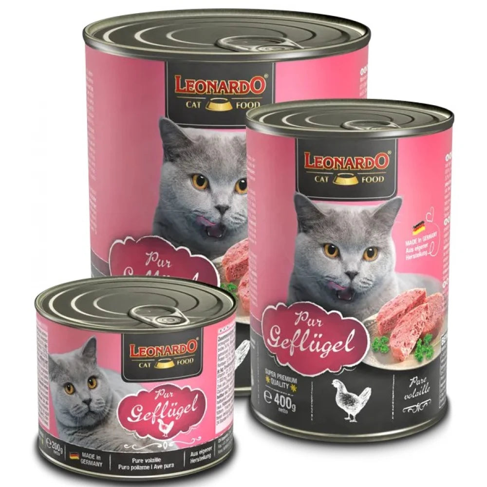 Υγρή Τροφή Γάτας Leonardo Poultry 800gr