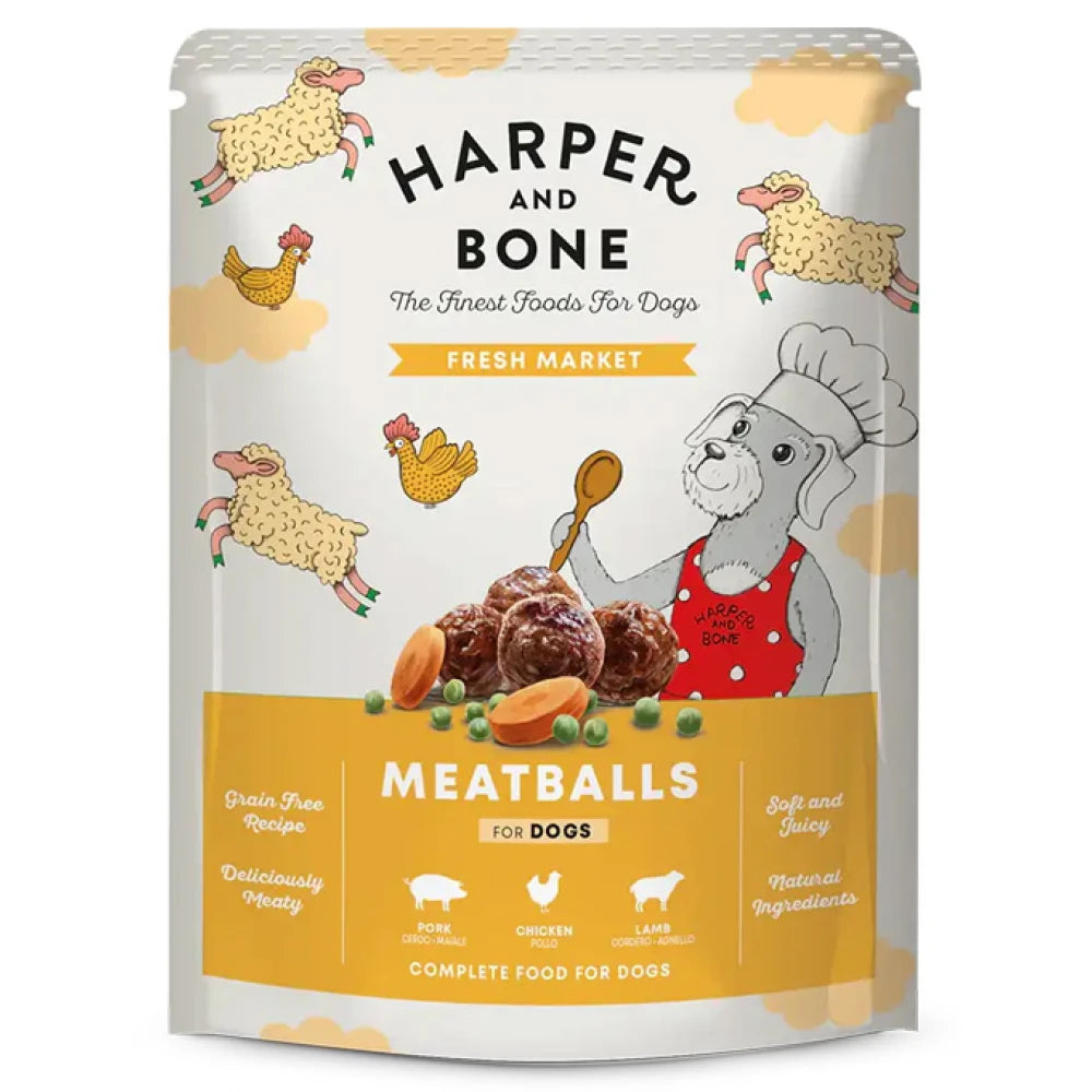 Υγρή Τροφή Σκύλου Harper & Bone Meatballs Fresh Market 300gr