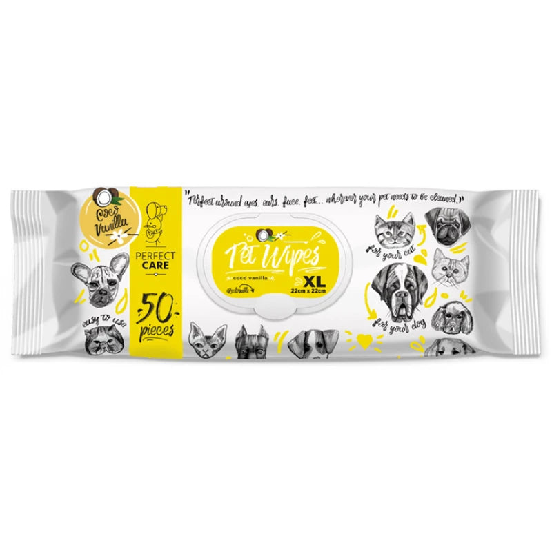 Perfect Care Pet Wipes Coco Vanilla 50 Μαντηλάκια