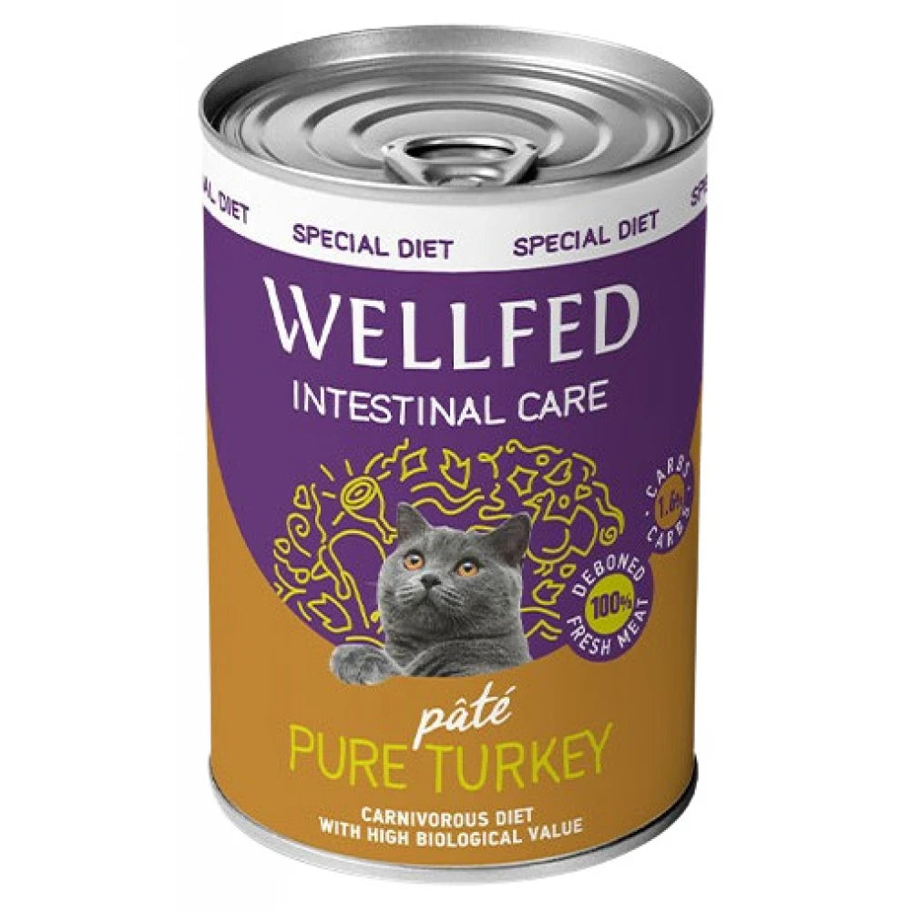 Υγρή Τροφή Γάτας Wellfed Intestinal Care Sterilised Turkey Cat 400gr
