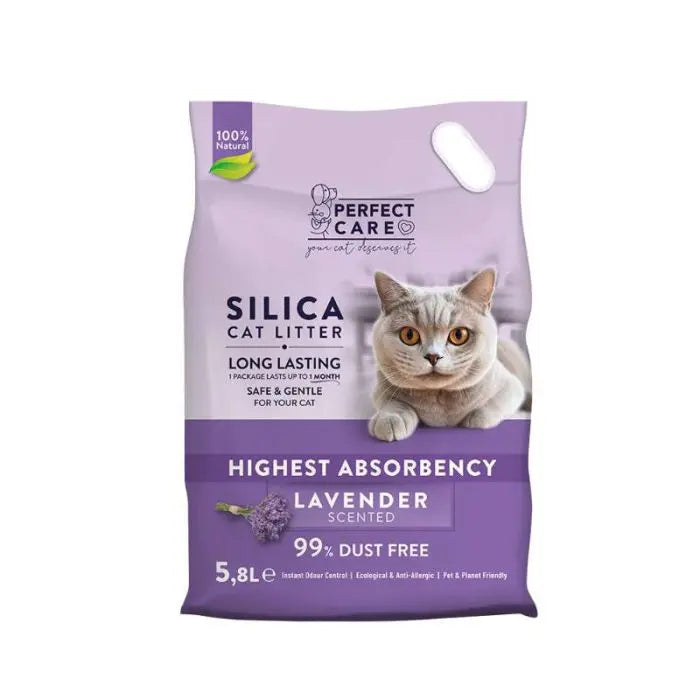 Perfect Care Άμμος Γάτας Σιλικόνη Λεβάντα 5.8lt