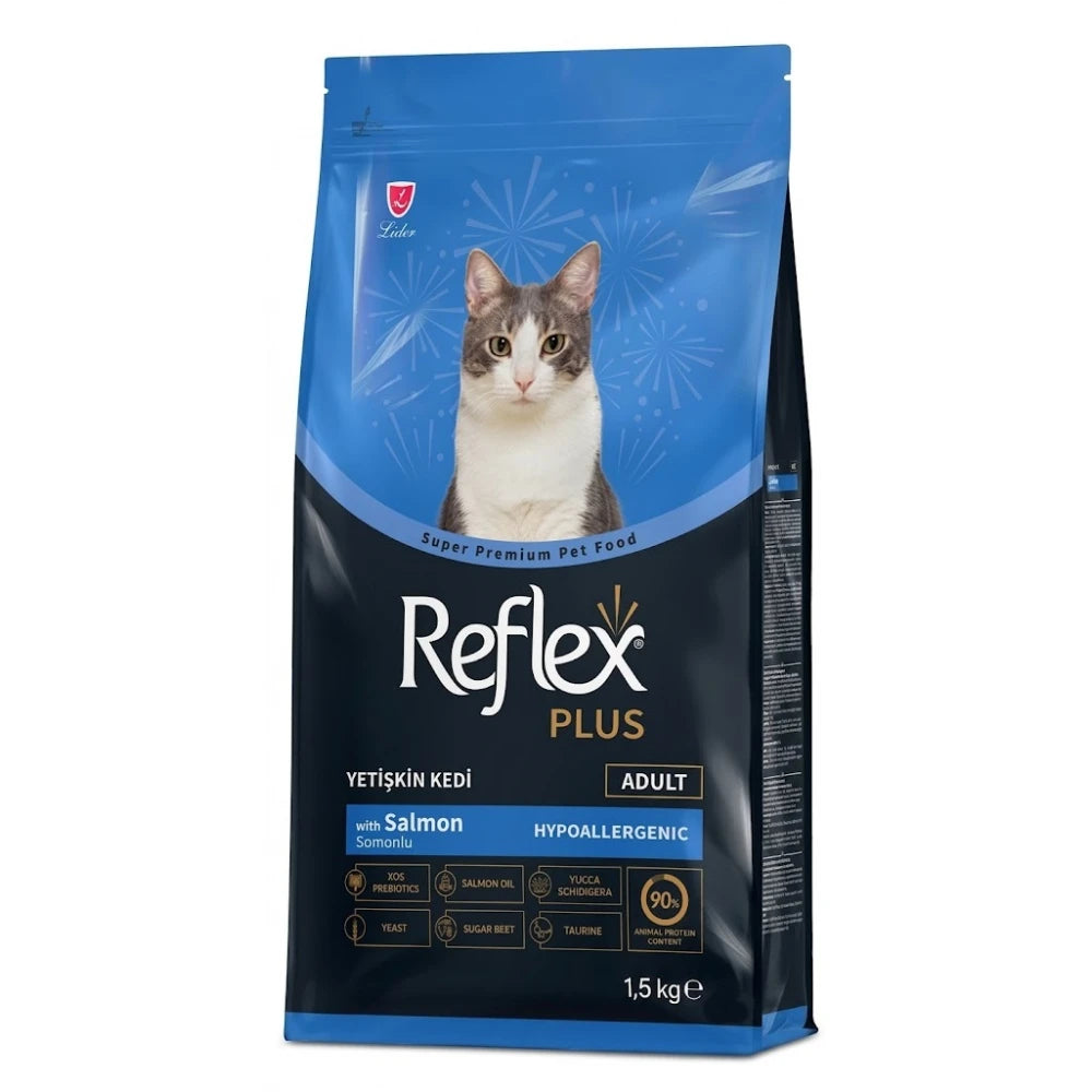 Ξηρά Τροφή Γάτας Reflex Plus Adult Salmon 1,5kg