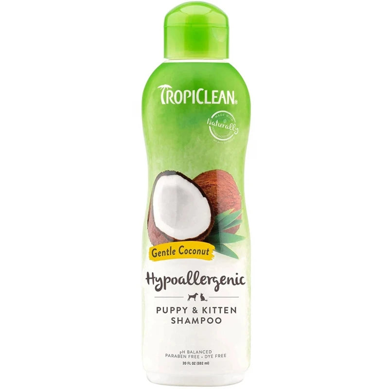 Σαμπουάν Σκύλου Tropiclean Gentle Coconut Hypoallergenic Puppy & Kitten Shampoo 355ml