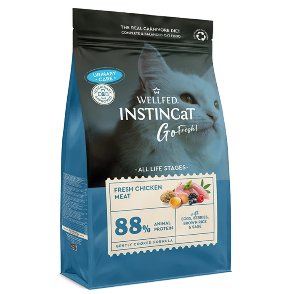 Ξηρά Τροφή Γάτας Wellfed Instincat Go Fresh Urinary Chicken 1.8 Kg