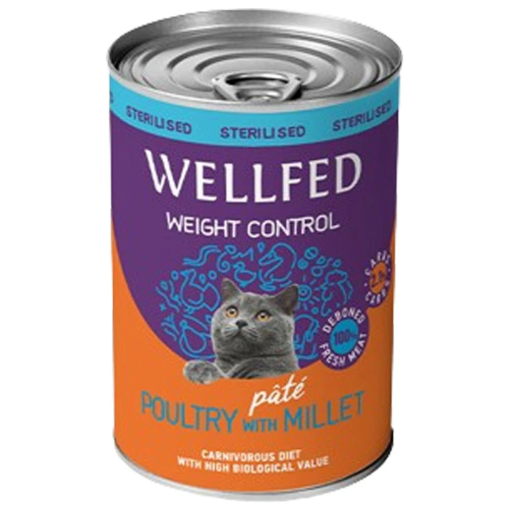 Υγρή Τροφή Γάτας Wellfed Weight Control Poultry with Millet 400gr