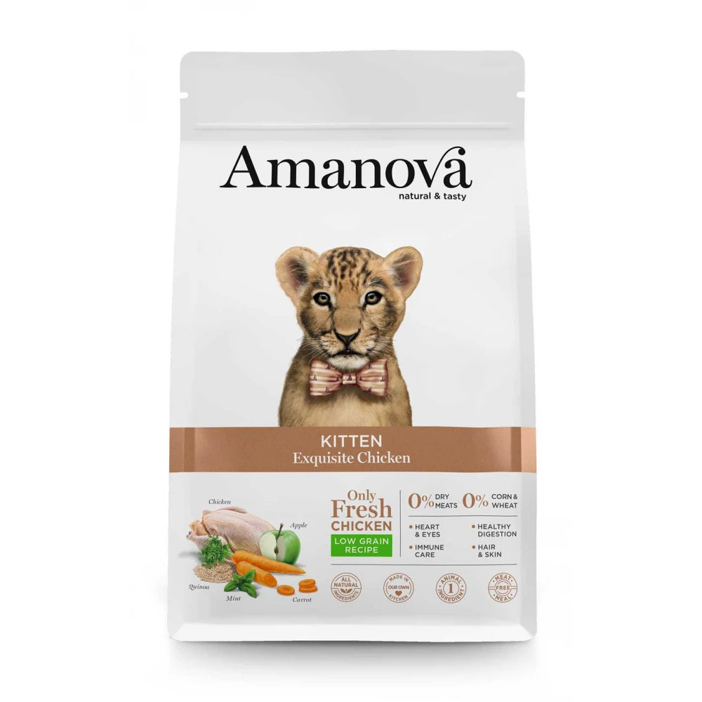 Ξηρά Τροφή Γάτας Amanova Kitten Exquisite Chicken 4kg με Κοτόπουλο