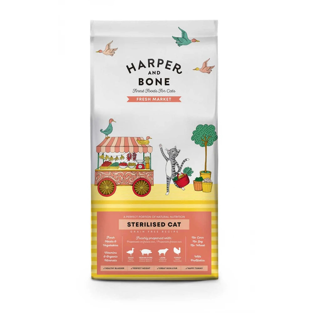 Ξηρά Τροφή Γάτας Harper & Bone Cat Sterilised Fresh Market 2kg για Στειρωμένες Γάτες