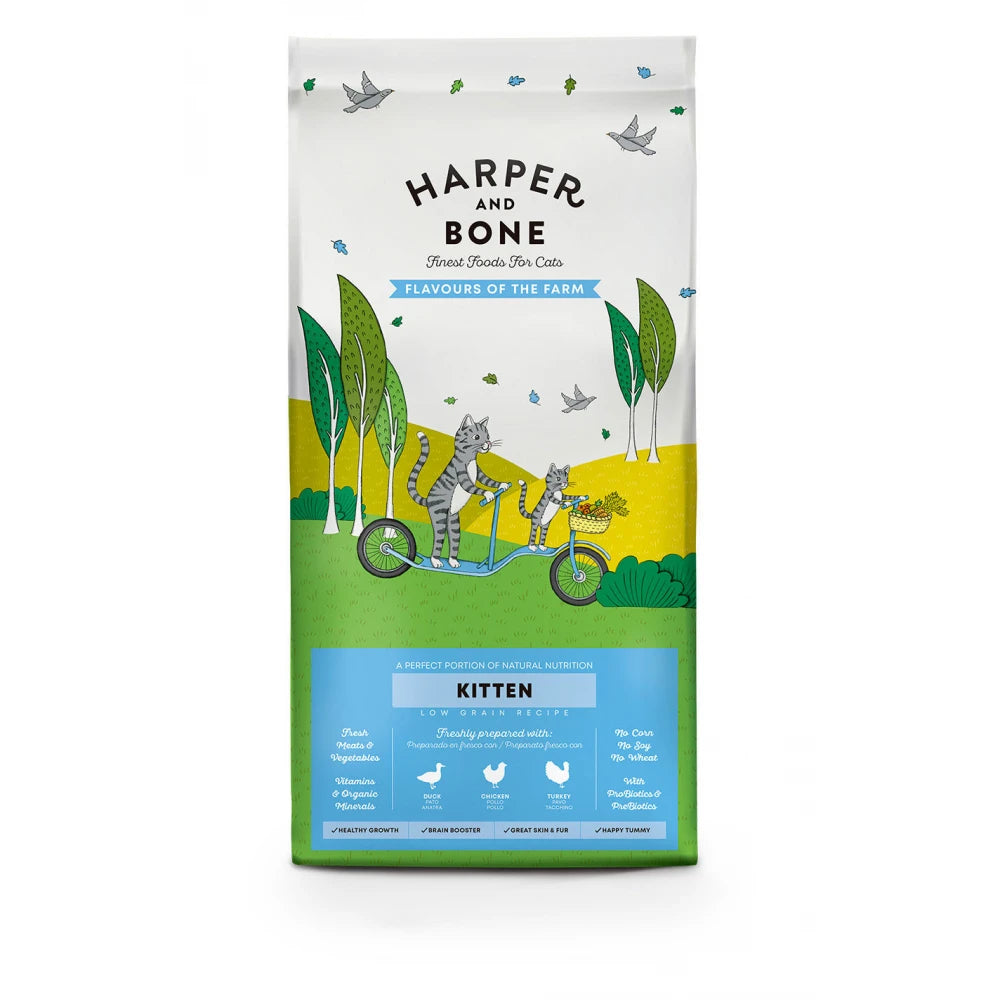 Ξηρά Τροφή Γάτας Harper & Bone Kitten Flavours of the Farm 2kg