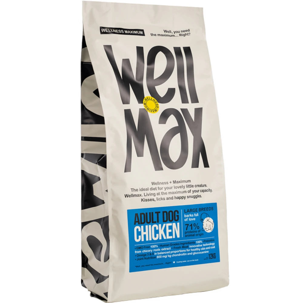 Ξηρά Τροφή Σκύλου WellMax Adult Chicken Large Breed 12kg